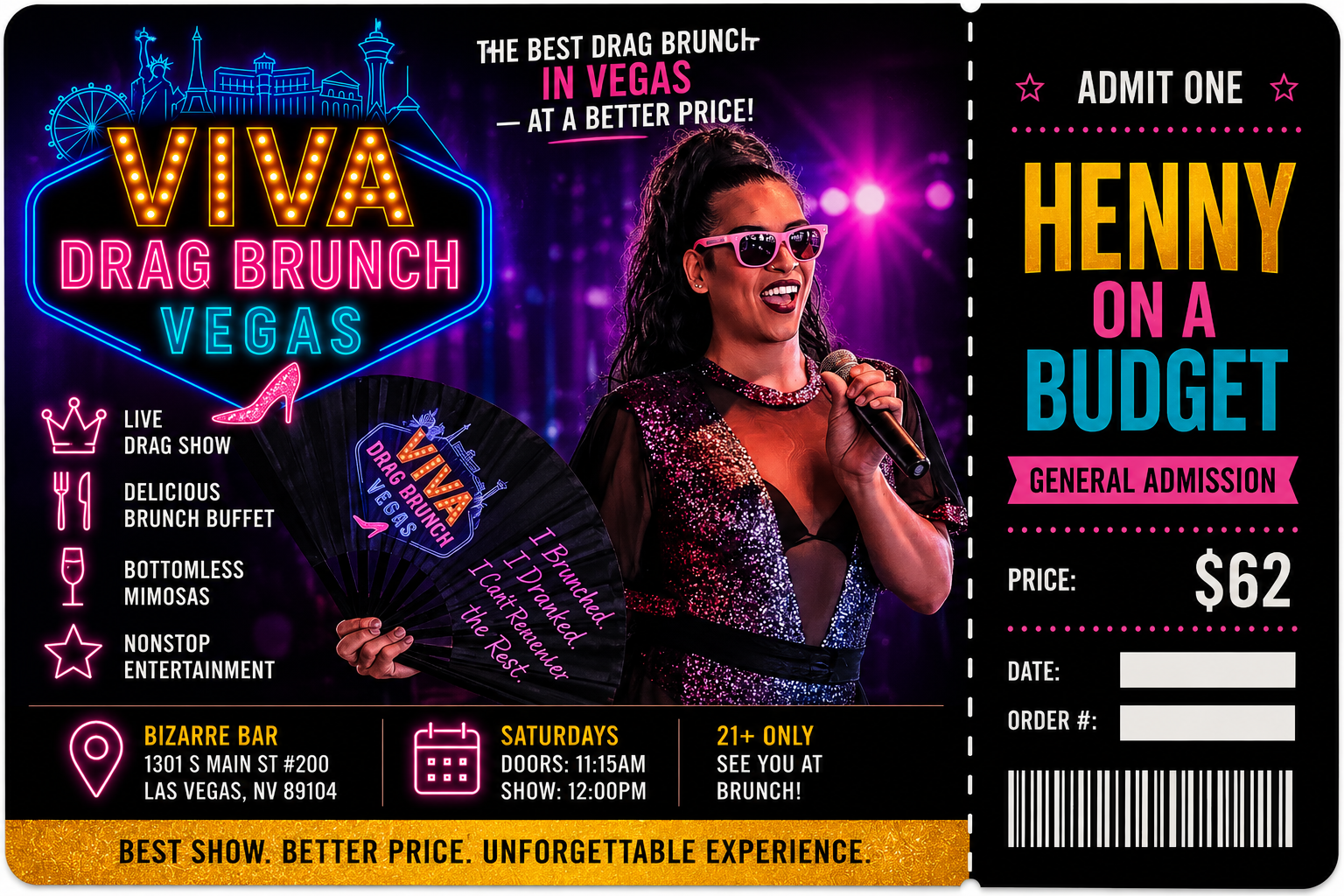 Viva Drag Brunch Vegas – Henny On A Budget