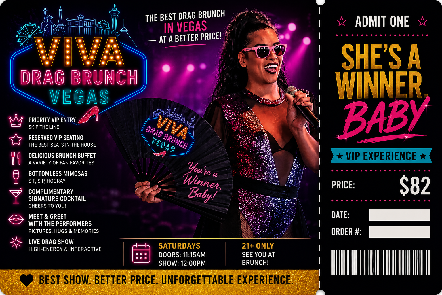 Viva Drag Brunch Vegas – She’s A Winner, Baby VIP